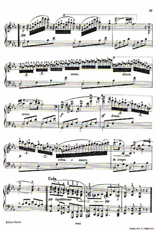 School of the Virtuoso Op.365（60首钢琴高级练习曲·5）