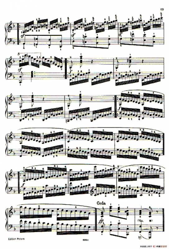 School of the Virtuoso Op.365（60首钢琴高级练习曲·4）