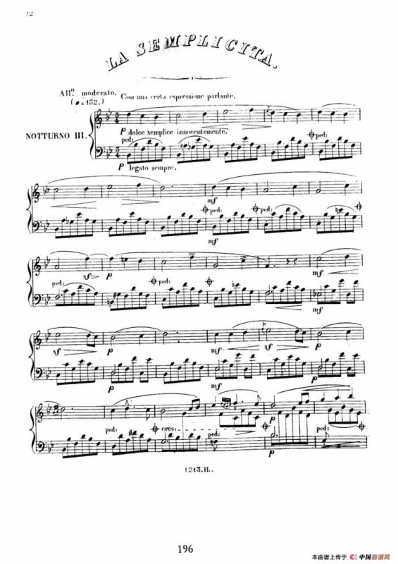 3 Nocturnes Caractéristiques Op·45（3首个性夜曲·3）