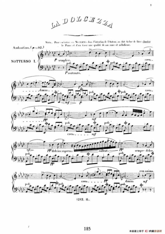 3 Nocturnes Caractéristiques Op·45（3首个性夜曲·1）