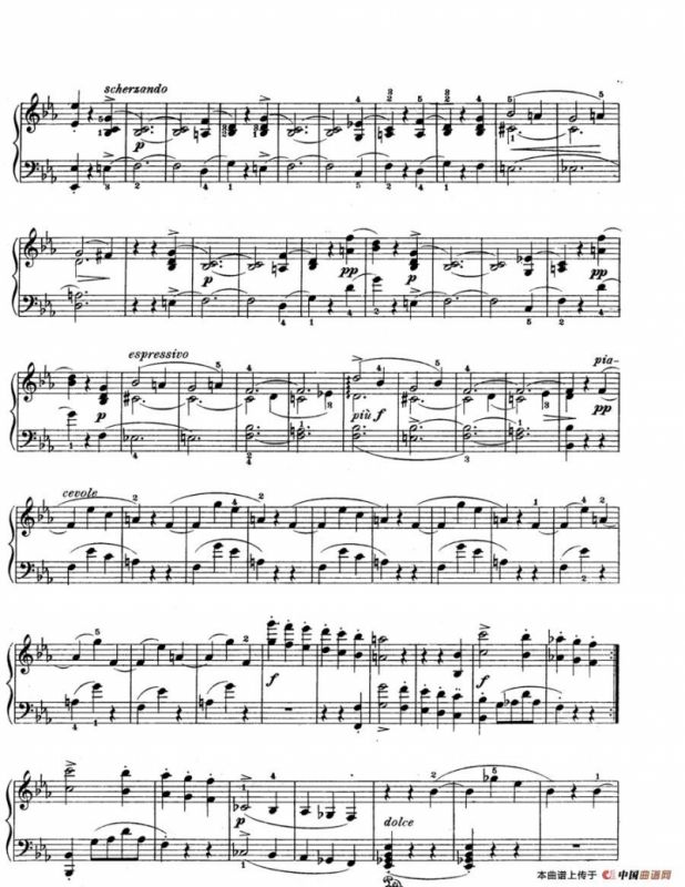 Scherzo in e flat Min Op·4（降e小调谐谑曲）