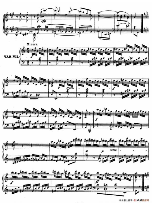 12 Variations on a Dance by Wrantizky WoO 71（伍拉尼茨基舞曲主题变奏曲）