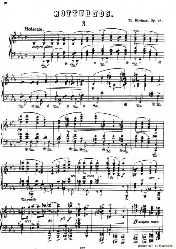 Nachtstücke Op·28（4首夜曲·3）