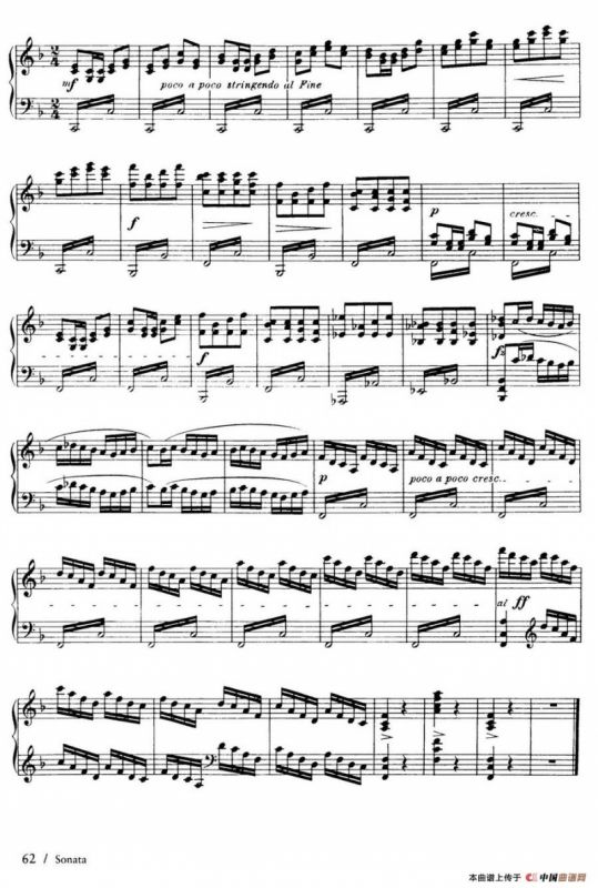 Piano Sonata in F Maj Op·12（F大调钢琴奏鸣曲·第三乐章）