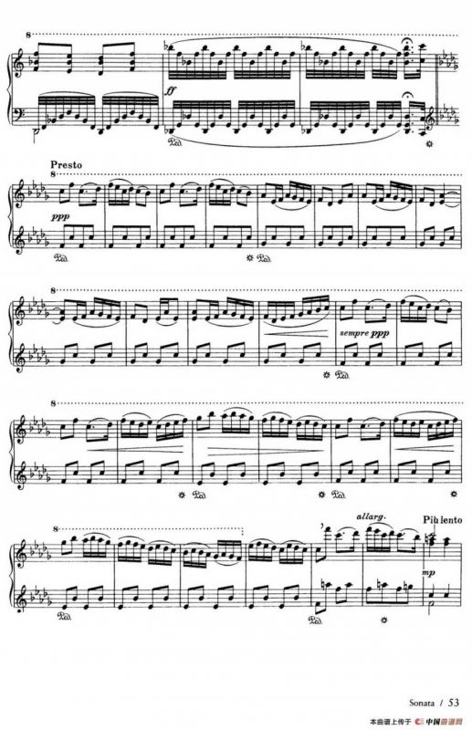 Piano Sonata in F Maj Op·12（F大调钢琴奏鸣曲·第二乐章）