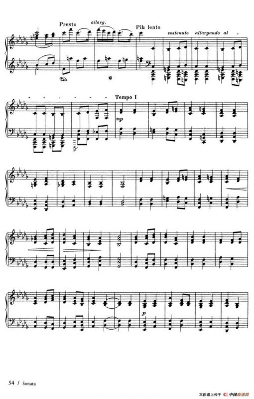 Piano Sonata in F Maj Op·12（F大调钢琴奏鸣曲·第二乐章）