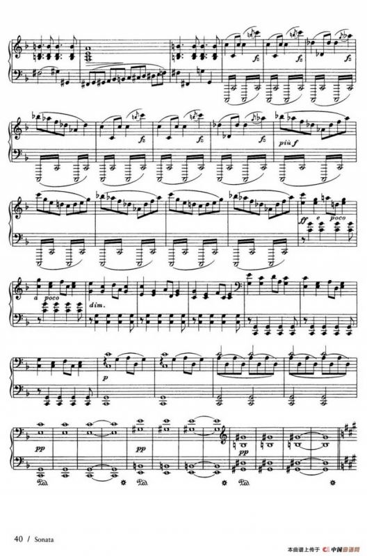 Piano Sonata in F Maj Op·12 （F大调钢琴奏鸣曲·第一乐章）