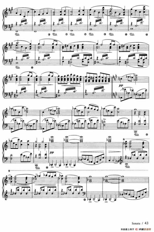 Piano Sonata in F Maj Op·12 （F大调钢琴奏鸣曲·第一乐章）