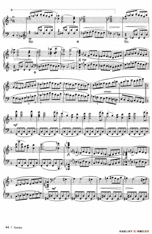 Piano Sonata in F Maj Op·12 （F大调钢琴奏鸣曲·第一乐章）