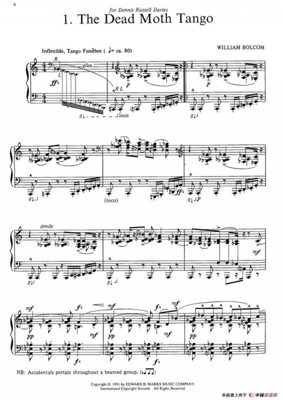 Three Dance Ptraits（3首舞蹈肖像·1）