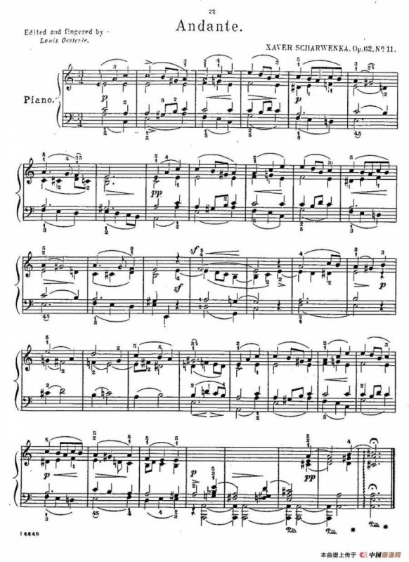 Album f the Young Op·62（11· 行板 Andante，a小调）