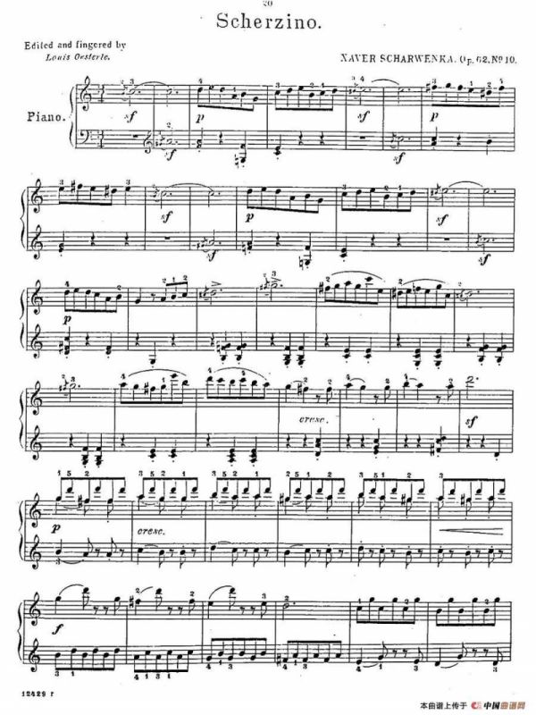 Album f the Young Op·62（10· 小谐谑曲 Scherzino，C大调）