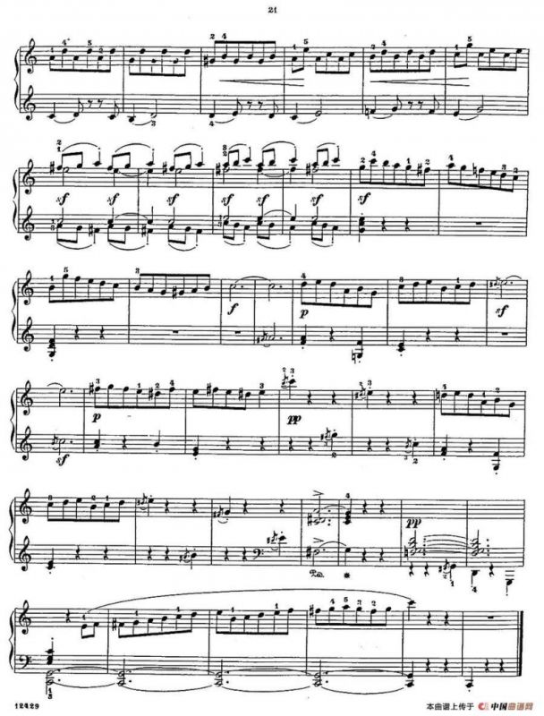 Album f the Young Op·62（10· 小谐谑曲 Scherzino，C大调）