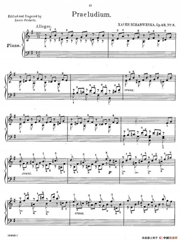 Album f the Young Op·62（8· 前奏曲 Praeludium，e小调）