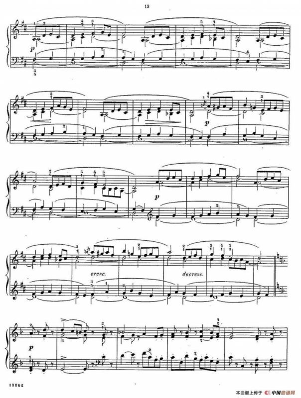 Album f the Young Op·62（6· 加沃特舞曲 Gavotte，d小调）