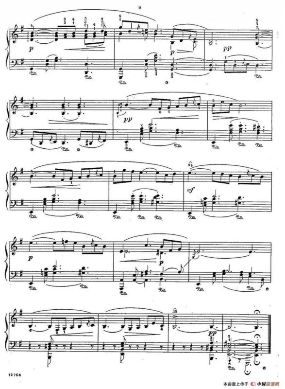 Album f the Young Op·62（4· 船歌 Barcarolle，e小调）