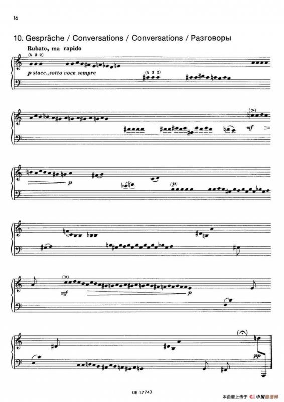 Notebook f Young People Op·59（为青少年而作的钢琴曲集·10）