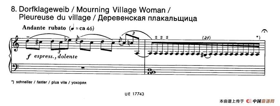 Notebook f Young People Op·59（为青少年而作的钢琴曲集·8）