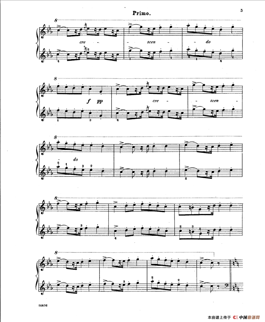 LArlesienne Suite No·1（阿莱城姑娘·第一组曲·四手联弹）