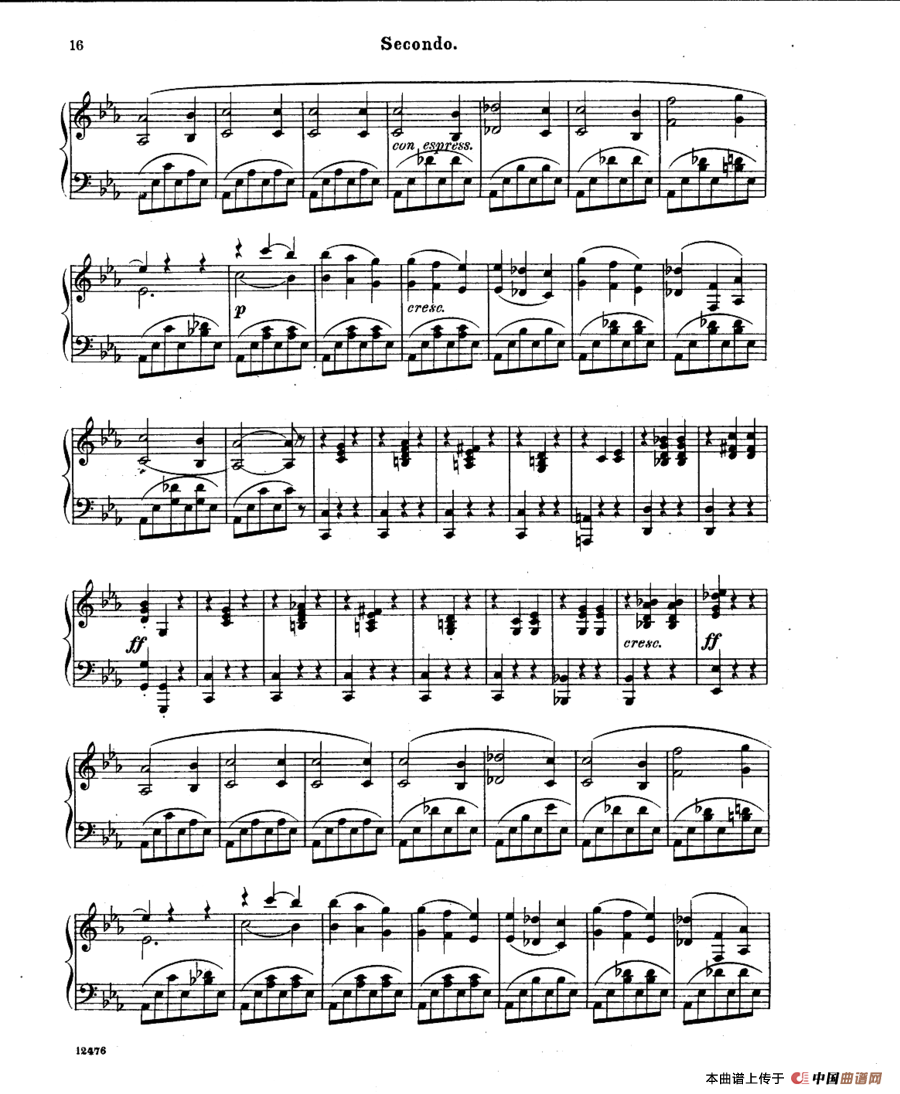 LArlesienne Suite No·1（阿莱城姑娘·第一组曲·四手联弹）