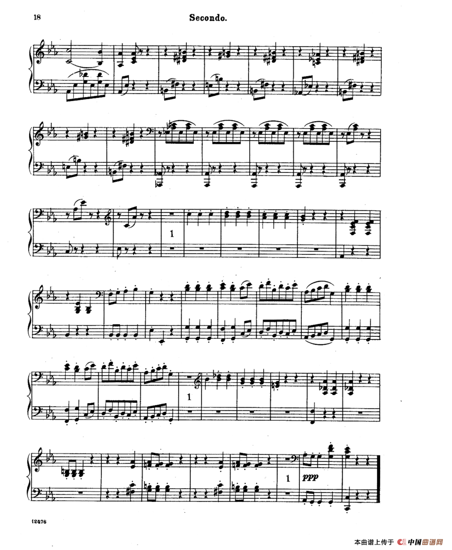 LArlesienne Suite No·1（阿莱城姑娘·第一组曲·四手联弹）