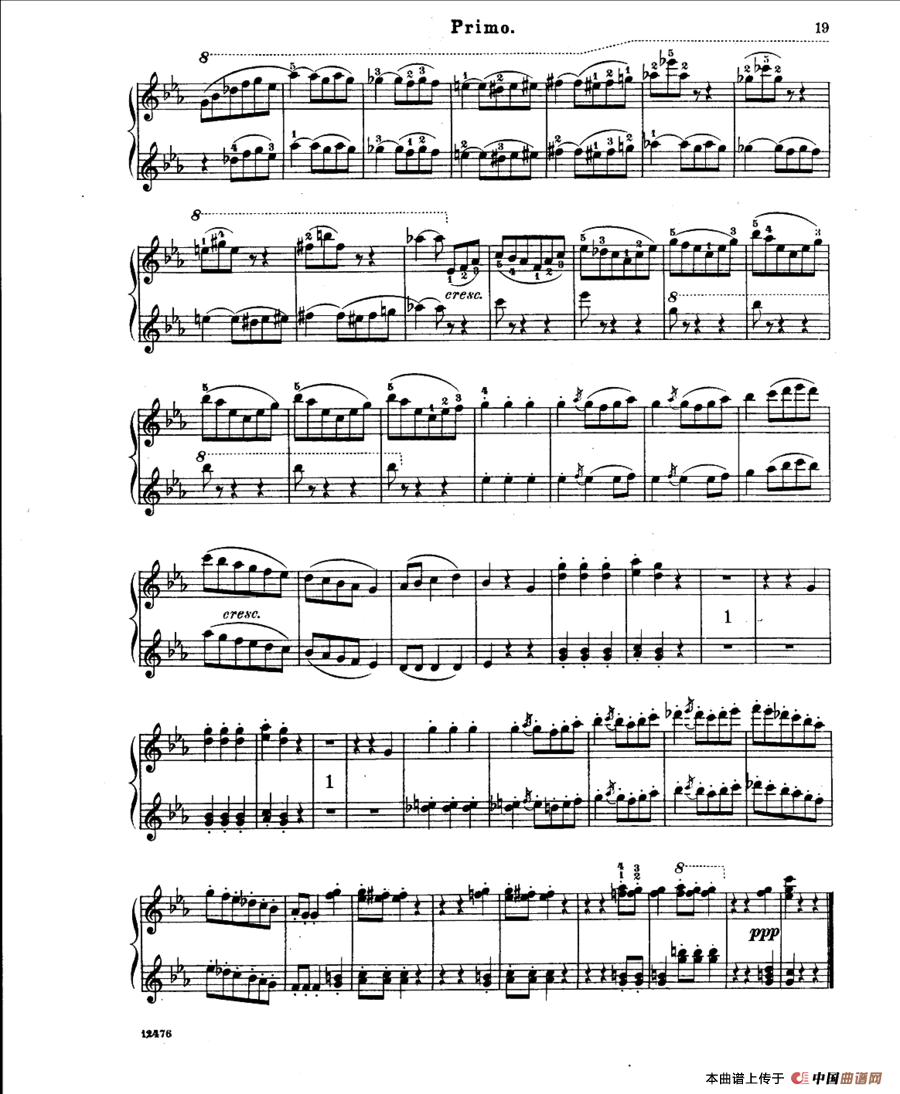 LArlesienne Suite No·1（阿莱城姑娘·第一组曲·四手联弹）