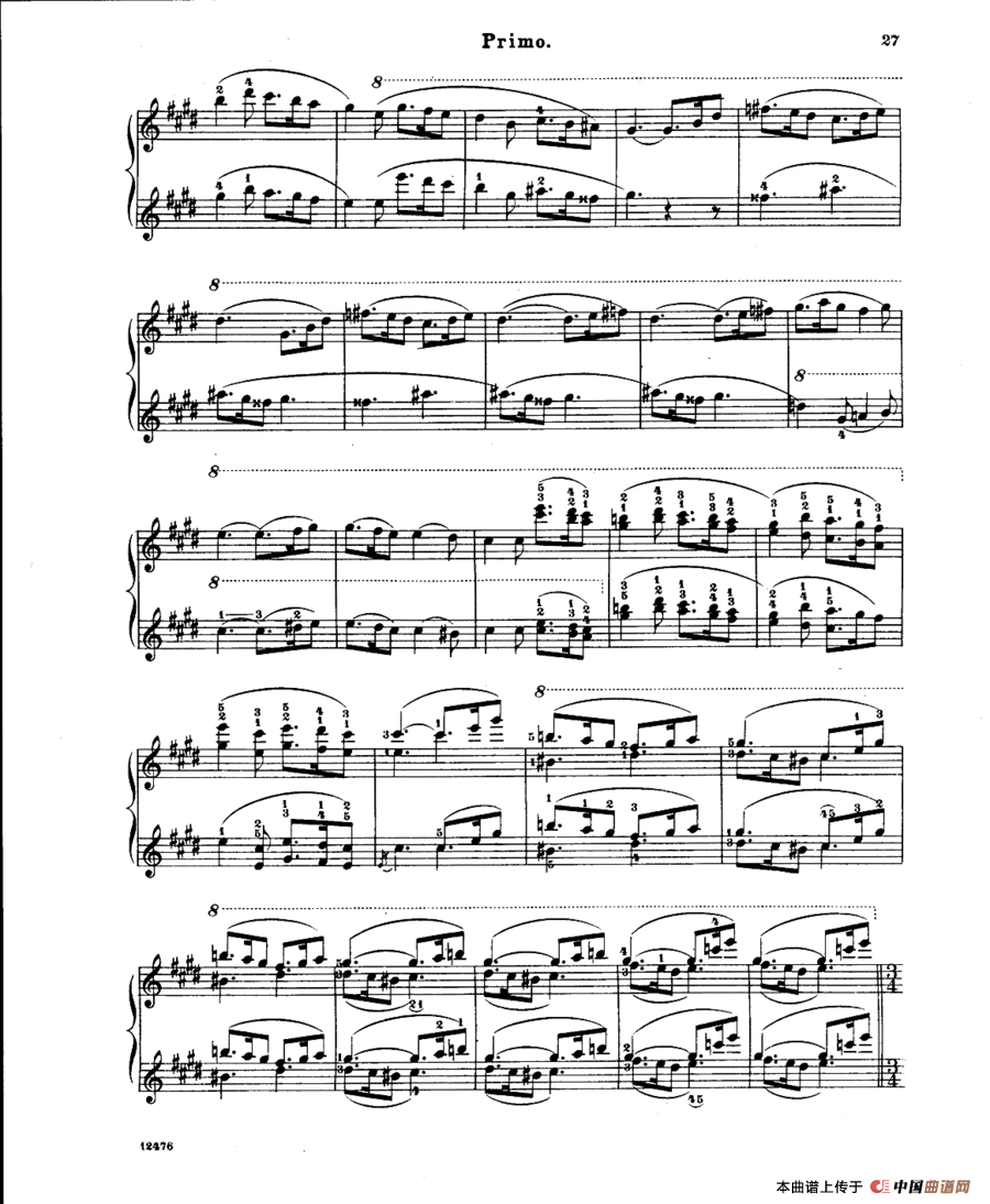 LArlesienne Suite No·1（阿莱城姑娘·第一组曲·四手联弹）