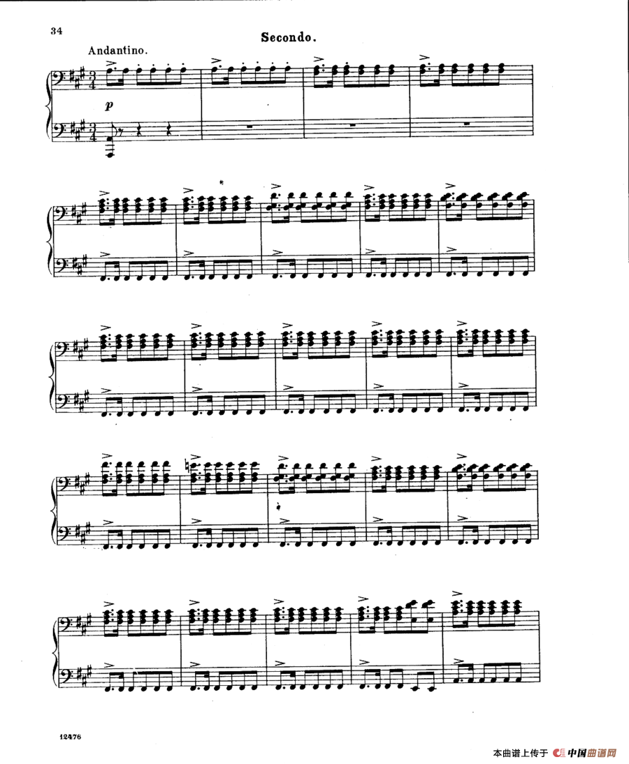 LArlesienne Suite No·2（阿莱城姑娘·第二组曲·四手联弹）