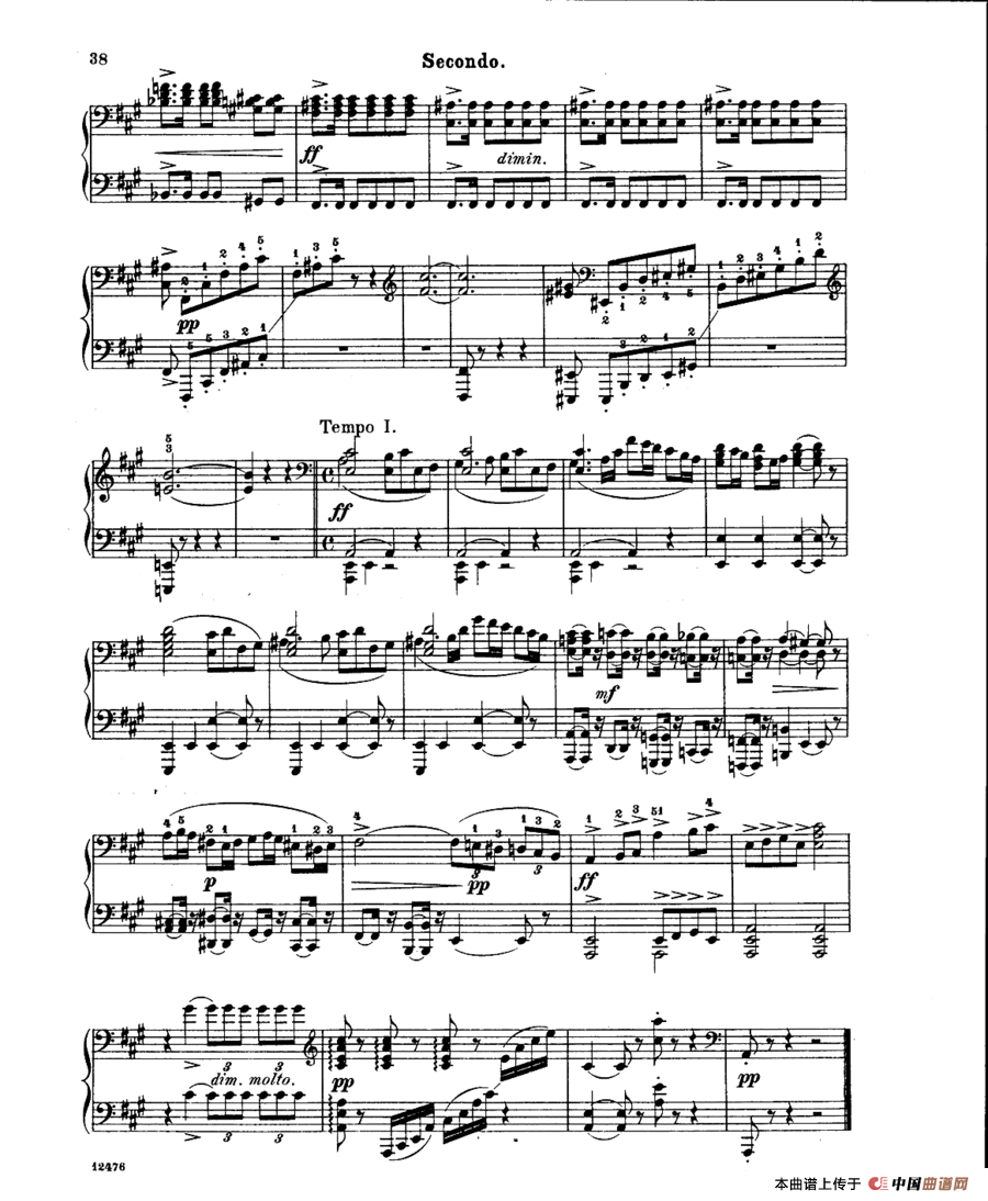 LArlesienne Suite No·2（阿莱城姑娘·第二组曲·四手联弹）