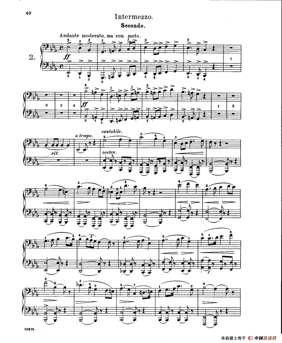 LArlesienne Suite No·2（阿莱城姑娘·第二组曲·四手联弹）