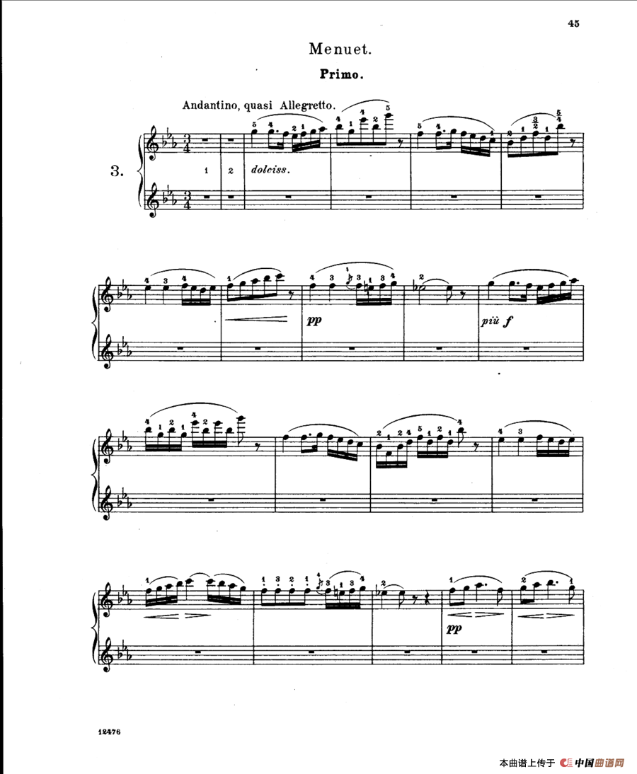 LArlesienne Suite No·2（阿莱城姑娘·第二组曲·四手联弹）