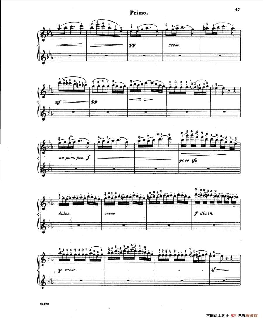 LArlesienne Suite No·2（阿莱城姑娘·第二组曲·四手联弹）