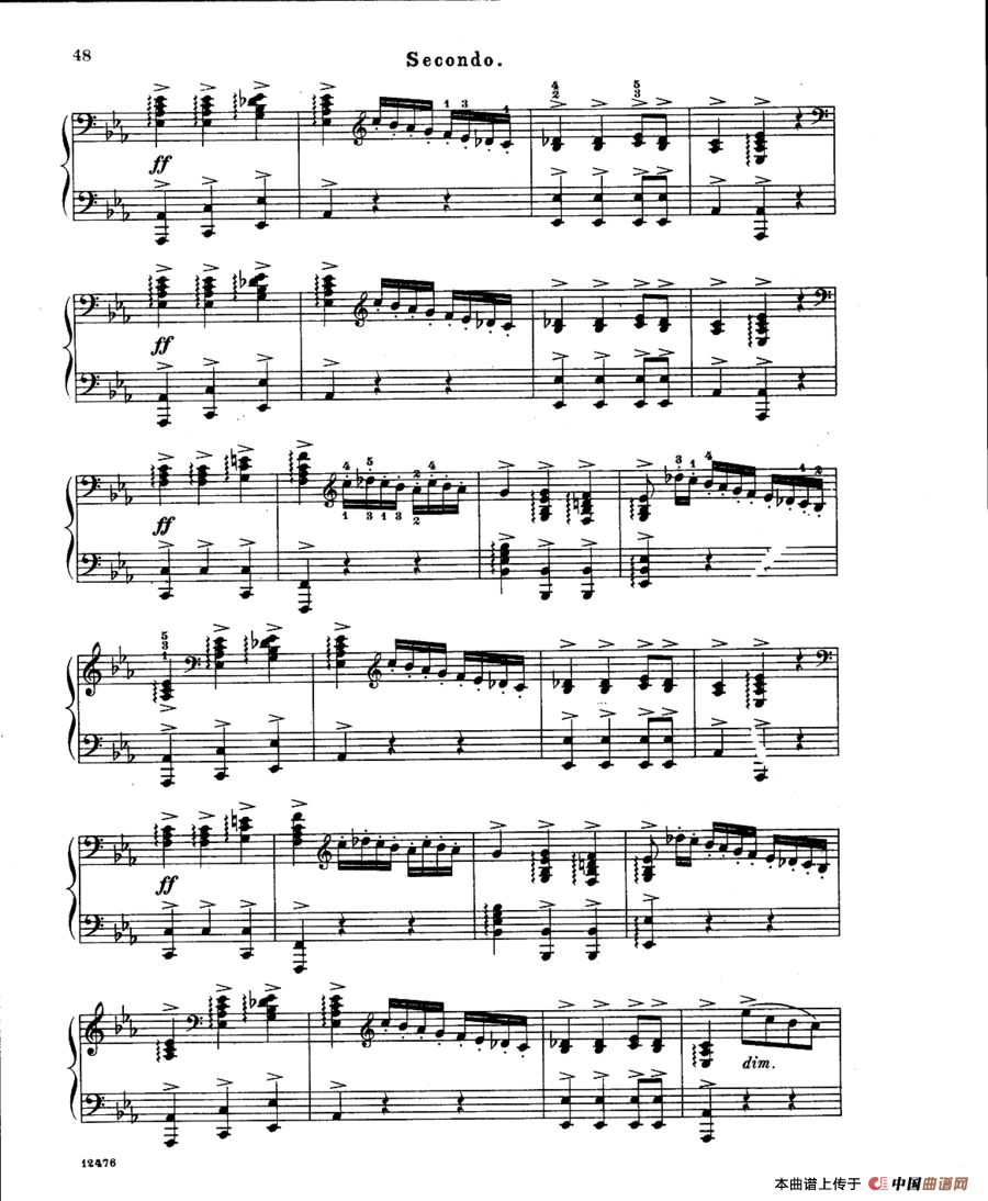 LArlesienne Suite No·2（阿莱城姑娘·第二组曲·四手联弹）