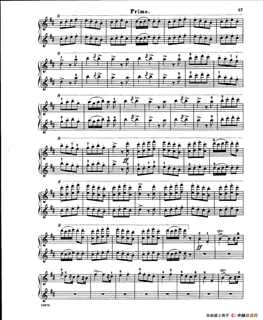 LArlesienne Suite No·2（阿莱城姑娘·第二组曲·四手联弹）