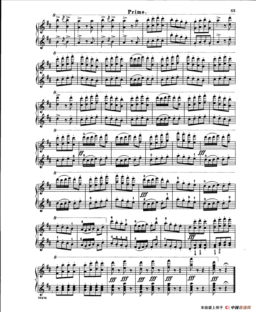 LArlesienne Suite No·2（阿莱城姑娘·第二组曲·四手联弹）