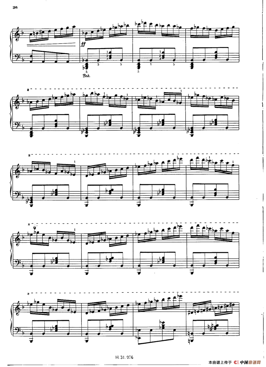 Le chemin de fer Op·27（d小调练习曲·铁路）