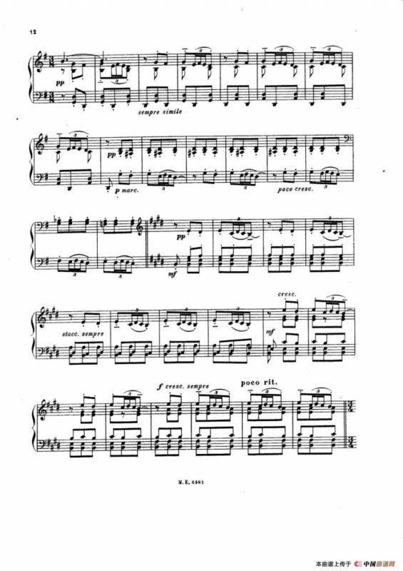 7 Canciones Populares Espanolas（七首西班牙民歌·4·钢琴独奏版）