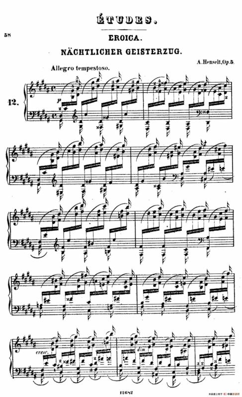 Douze Etudes de Salon Op.5（12首沙龙练习曲·12）