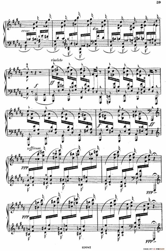 Douze Etudes de Salon Op.5（12首沙龙练习曲·12）