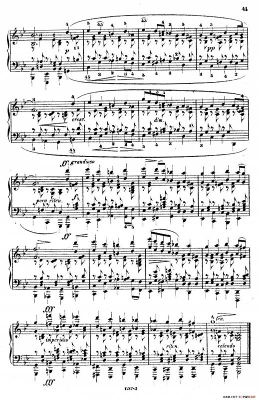 Douze Etudes de Salon Op.5（12首沙龙练习曲·8）