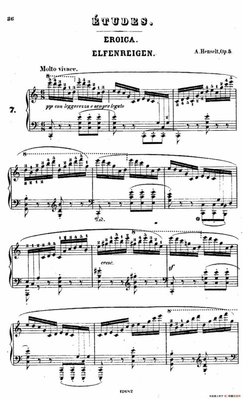 Douze Etudes de Salon Op.5（12首沙龙练习曲·7）