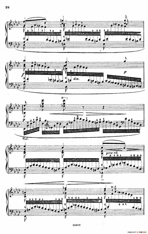 Douze Etudes de Salon Op.5（12首沙龙练习曲·6）