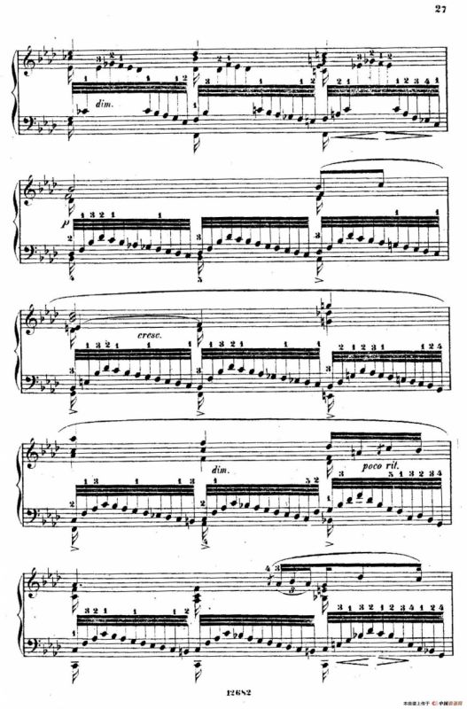 Douze Etudes de Salon Op.5（12首沙龙练习曲·6）