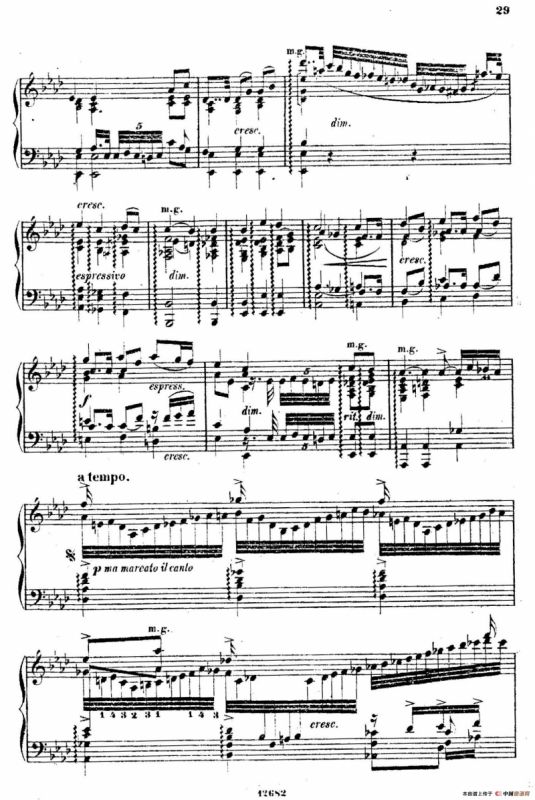 Douze Etudes de Salon Op.5（12首沙龙练习曲·6）