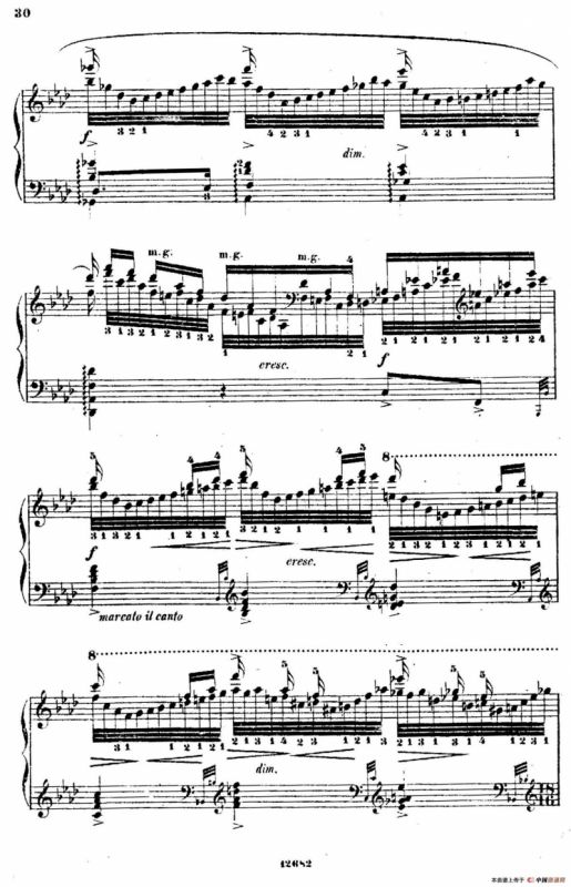 Douze Etudes de Salon Op.5（12首沙龙练习曲·6）