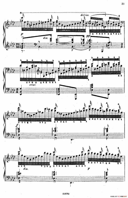 Douze Etudes de Salon Op.5（12首沙龙练习曲·6）