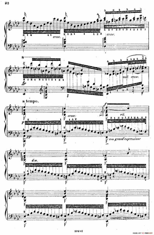 Douze Etudes de Salon Op.5（12首沙龙练习曲·6）