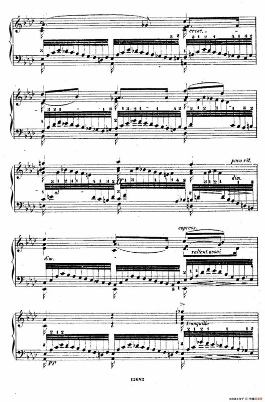 Douze Etudes de Salon Op.5（12首沙龙练习曲·6）