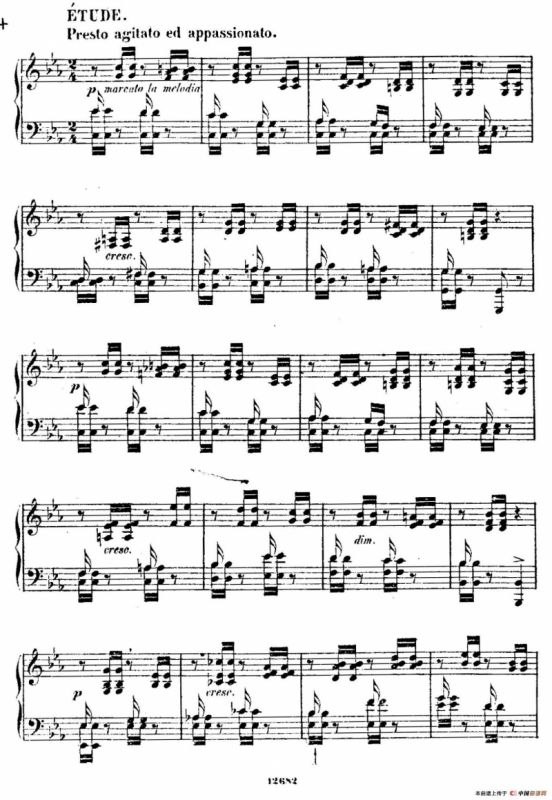 Douze Etudes de Salon Op.5（12首沙龙练习曲·1）
