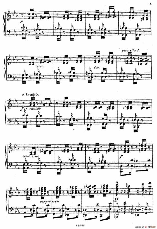 Douze Etudes de Salon Op.5（12首沙龙练习曲·1）